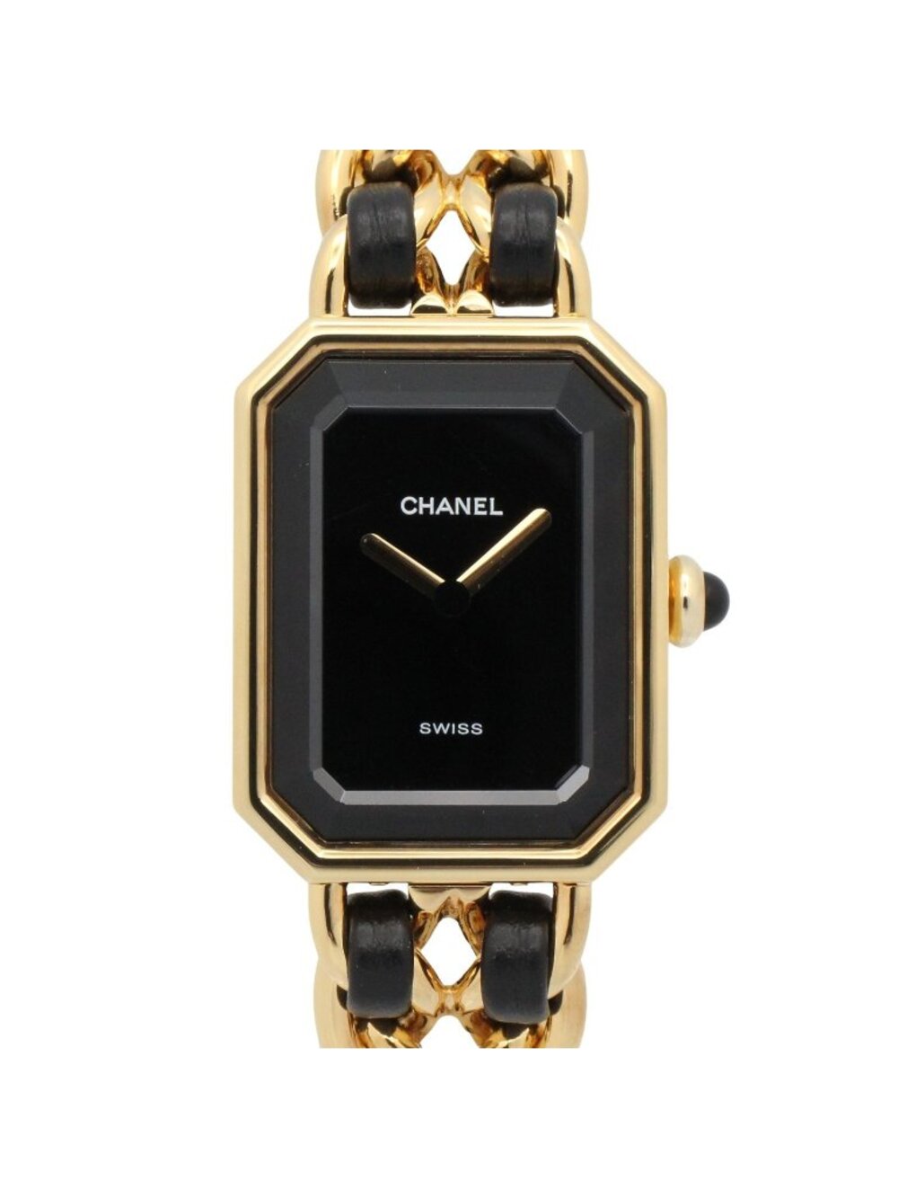 Chanel Watch Premiere M Black Leather